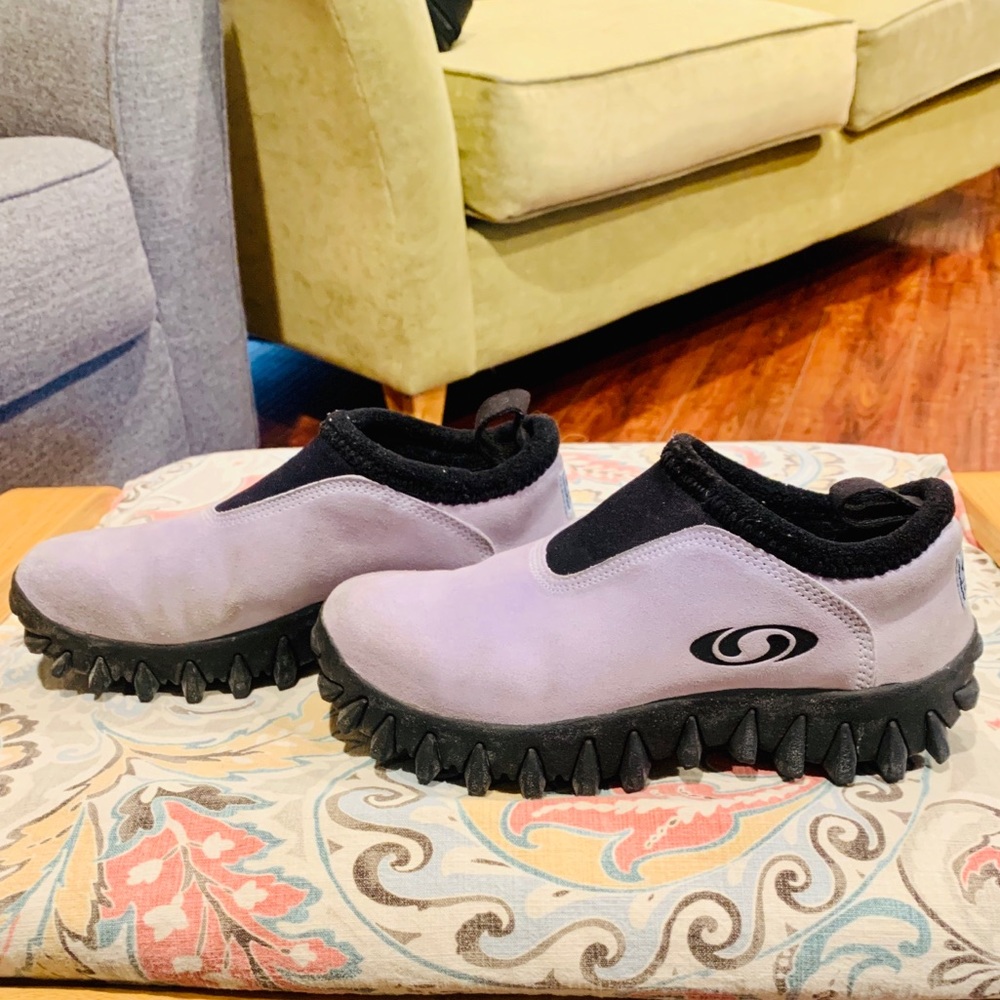 SUEDE Grey Snowclogs